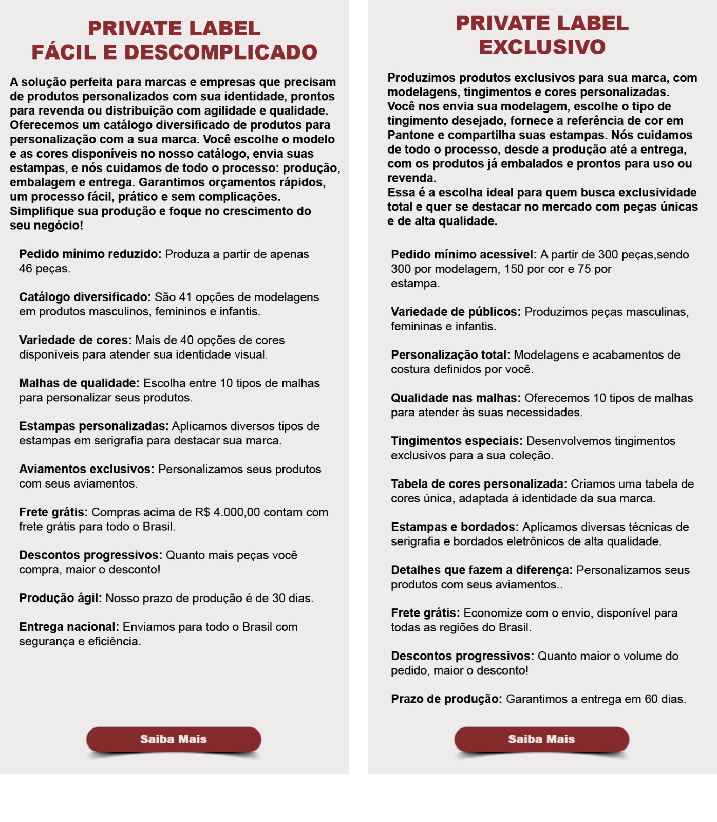 Private Label de Roupas Casuais é com a IZ Têxtil Confecções! A Moda que Veste a Sua Marca!