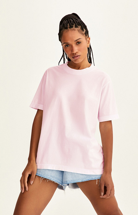 Camiseta Oversized Estonada de Algodão Premium Feminina - Personalizada