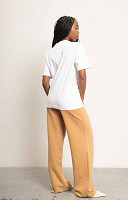 Calça Wide Leg de Moletom Estonado de Algodão Premium Feminina - Personalizada