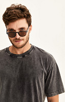 Camiseta Oversized Marmorizada de Algodão Premium Masculina - Personalizada