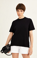 Amostra Camiseta Oversized de Algodão Sustentável Premium Feminina