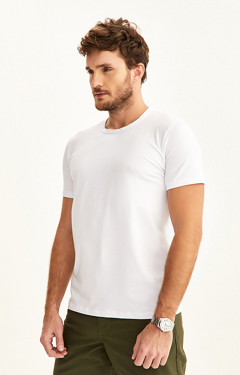 Camiseta Slim de Cotton Premium Masculina - Personalizada